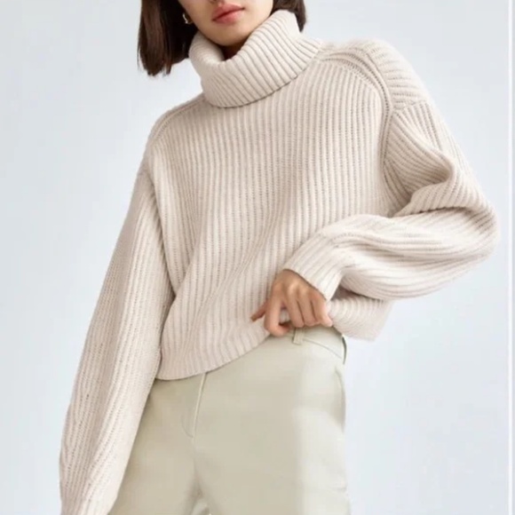 Aritzia Babaton Guell Sweater 100% Merino Wool - Picture 1 of 4